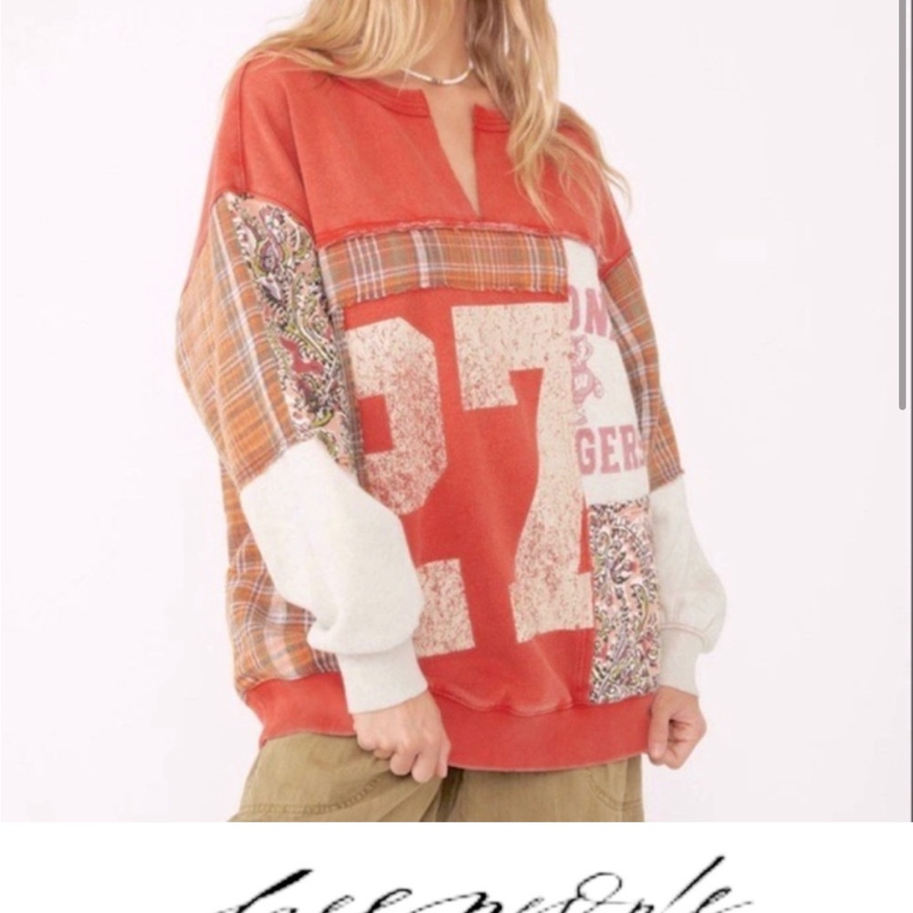 Free People Red Ryder Pullover